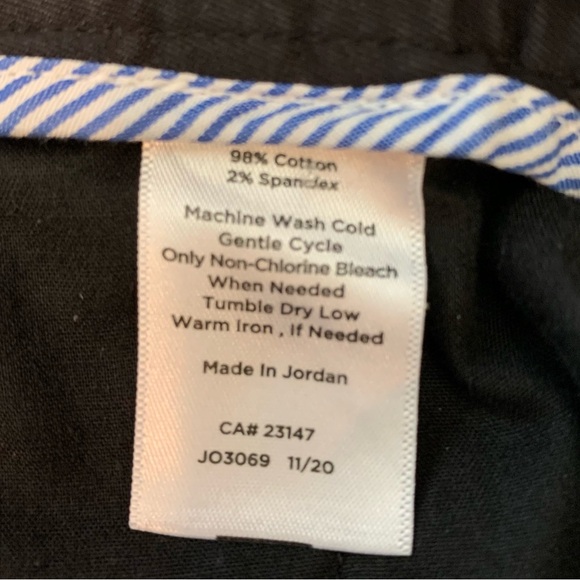 Talbots Relaxed Chino Shorts Black Size 16 - Picture 6 of 6